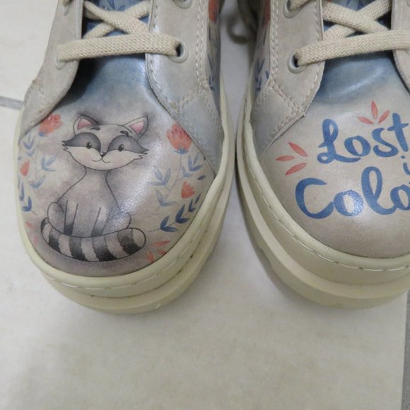 DOGO Lost in Colors Nature Print Lace Up Vegan Leather Adriana Combat Boots… - Picture 3 of 16